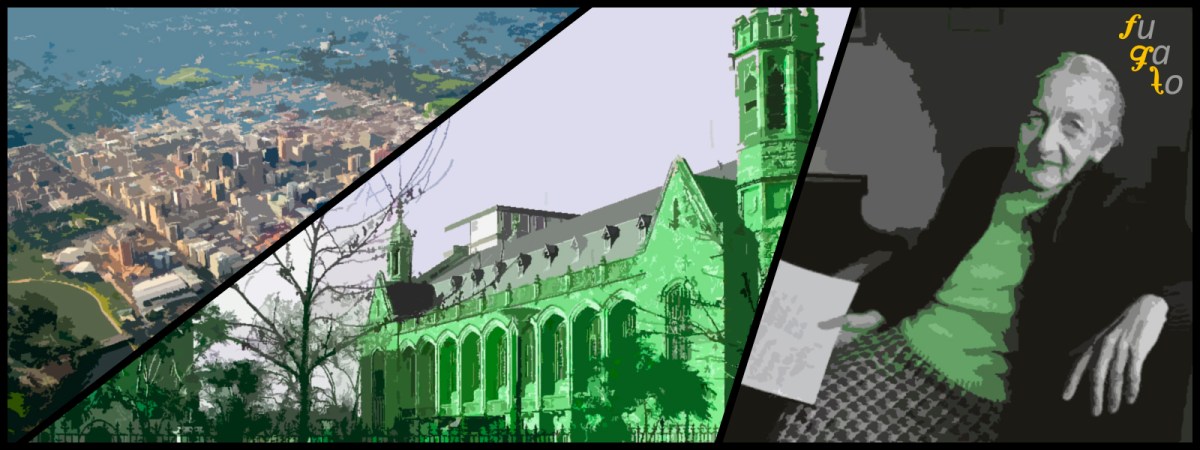 Vista aérea de Adelaida, Elder Conservatorium of Music y Miriam Hyde.