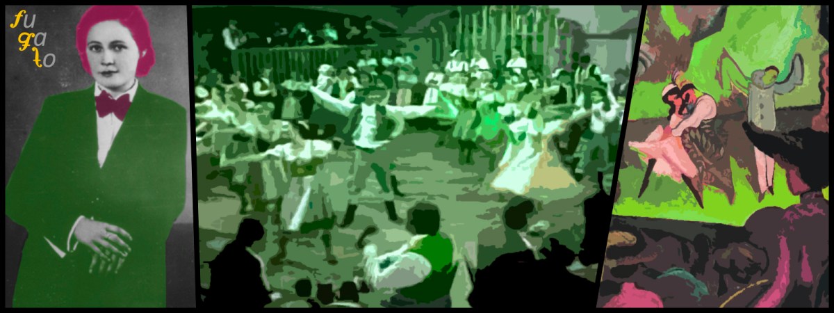 Vítězslava Kaprálová, personas bailando una furiant y cuadro sobre el ballet "Petrushka".