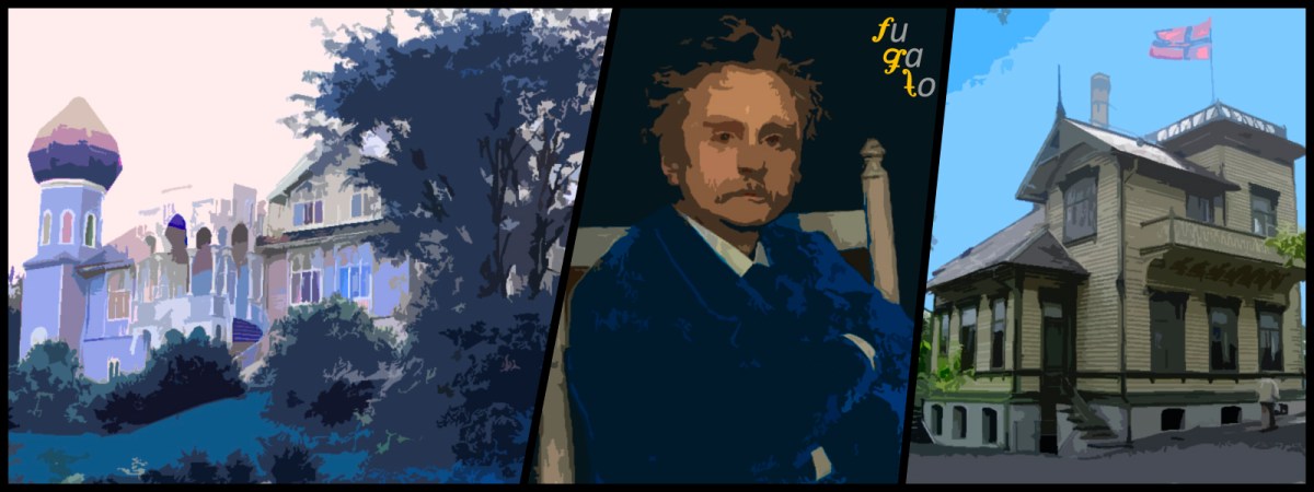 Villa de Ole Bull en Lysøen, Edvard Grieg y Troldhaugen.