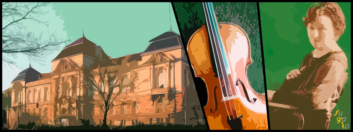 Universidad de las Artes de Berlín (antigua Hochschule für Musik), un violín y Elisabeth Kuyper.