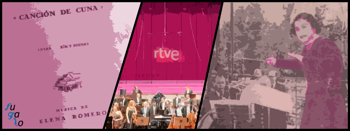 Partitura de “Canción de cuna”, Orquesta Sinfónica de RTVE y Elena Romero Barbosa.