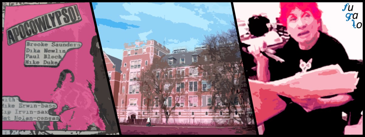 Cartel de la banda ApoCowLypso, Universidad Estatal de Michigan y Dika Newlin.