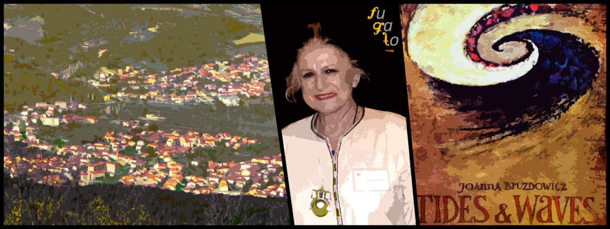Céret, Joanna Bruzdowicz y cartel de la ópera “Tides and Waves”.