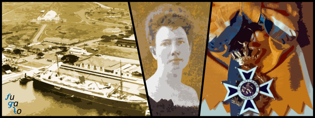 Batavia, Cornélie van Oosterzee y medalla para la máxima distinción de la Orden de Orange-Nassau.